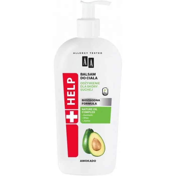 AA HELP Avocado body lotion - maitinimas sausai odai 400ml - Kosmetika