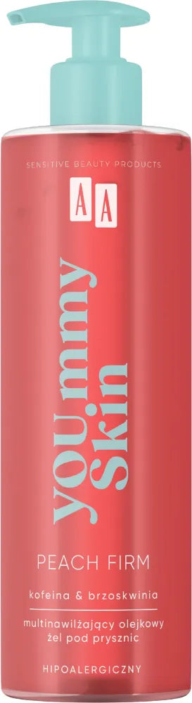 AA YUMMY SKIN PEACH Aliejinis Dušo Gelis 400ml - Kosmetika