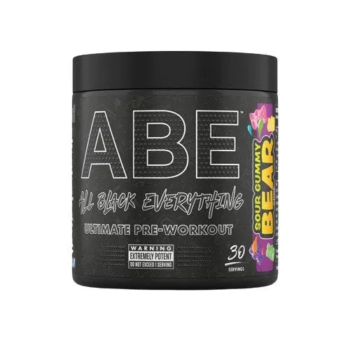 ABE - All Black Everything Sour Gummy Bear - 375g - Applied Nutrition - Sporto papildai