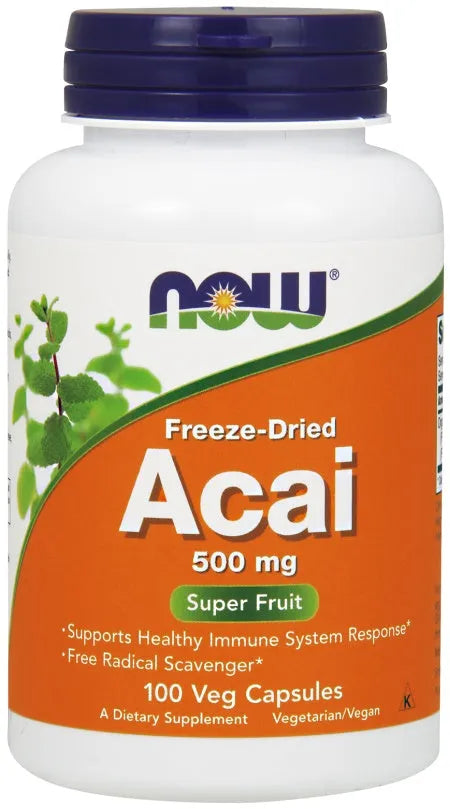 Acai 500mg - 100 vcaps - NOW Foods - Papildai