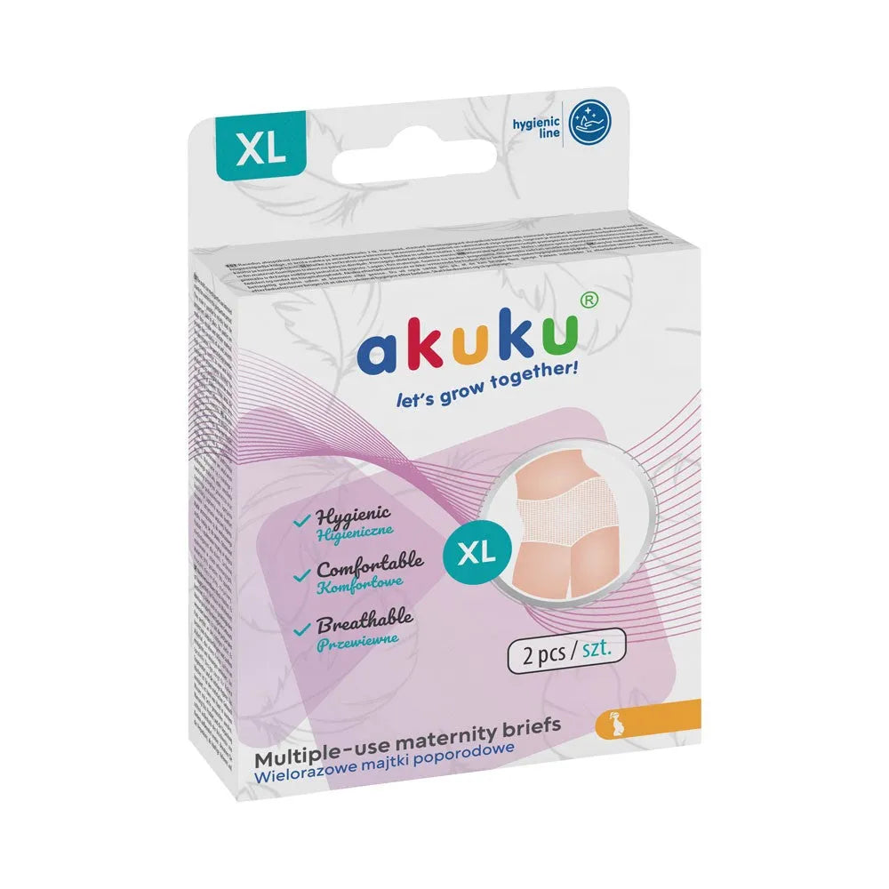 AKUKU daugkartinės tinklinės kelnaitės po gimdymo - dydis XL - Kosmetika