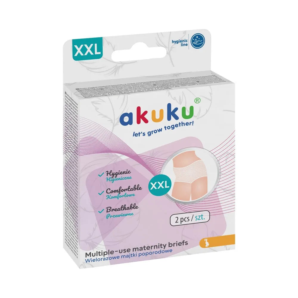 AKUKU daugkartinės tinklinės kelnaitės po gimdymo - dydis XXL - Kosmetika