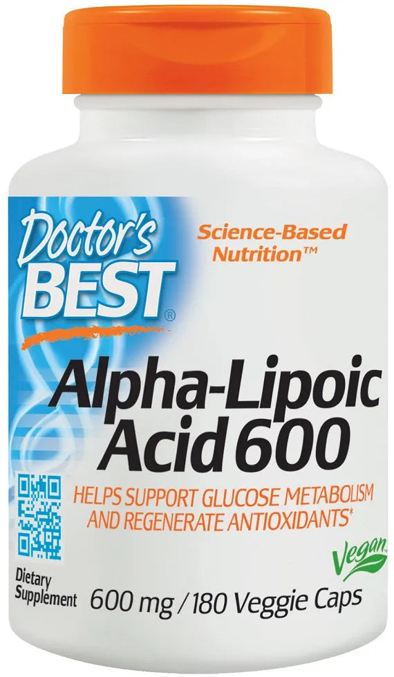 Alpha-Lipoic Acid 600mg - 180 vcaps - Doctor’s Best - Papildai