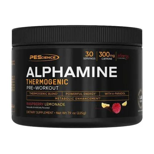 Alphamine Raspberry Lemonade - 225g - PEScience - Sporto papildai