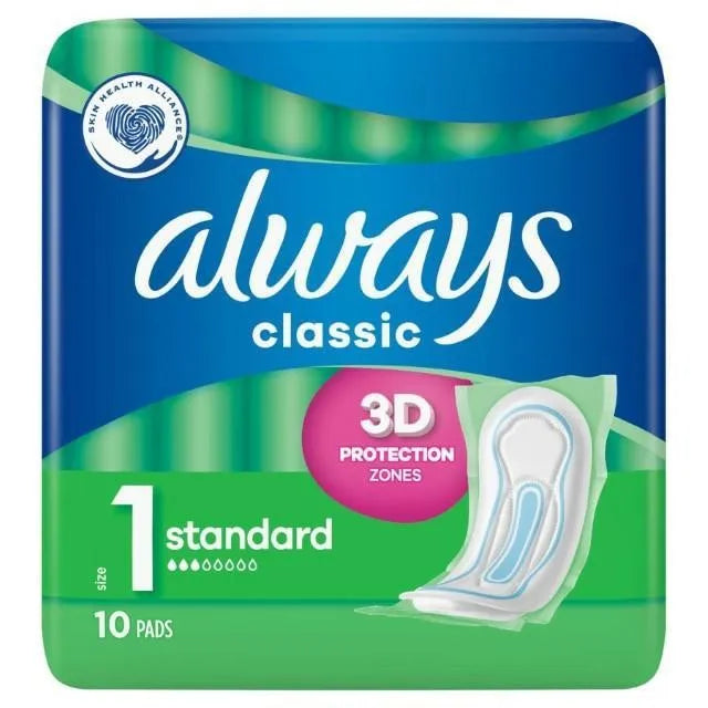 ALWAYS Classic Towels - Standart (size 1) 1op.-10 pieces - Higiena