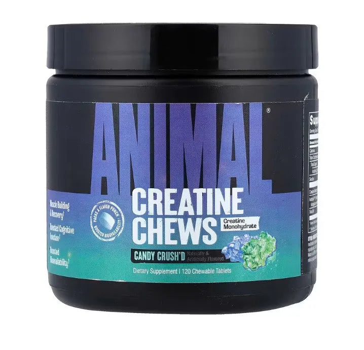 Animal Creatine Chews Candy Crush’d - 120 chewable tablets - Sporto papildai