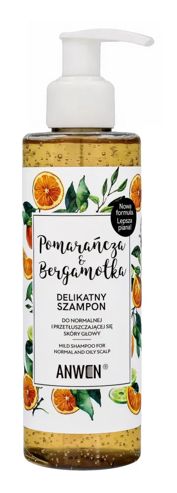 ANWEN SHAMPOO NORMALIOMIS ODAIS ORANŽINIS/BERGAMOTAS - Kosmetika