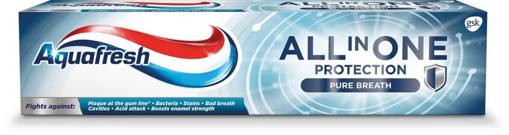 AQUAFRESH Dantų pasta VISKAS VIENAME APSAUGA ŠVARUS KVĖPAVIMAS 100 ml - Kosmetika