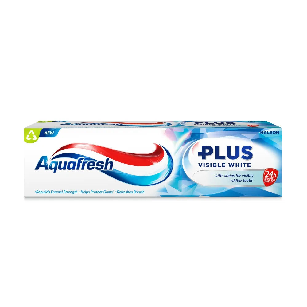 AQUAFRESH Plus Whitening Toothpaste - Visible White 75 ml. - Higiena