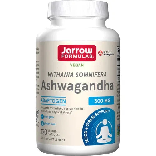 Ashwagandha 300mg - 120 vcaps - Jarrow Formulas - Papildai