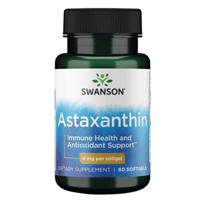 Astaxanthin - 4 mg - N60 - Astaksantinas - Swanson - Papildai
