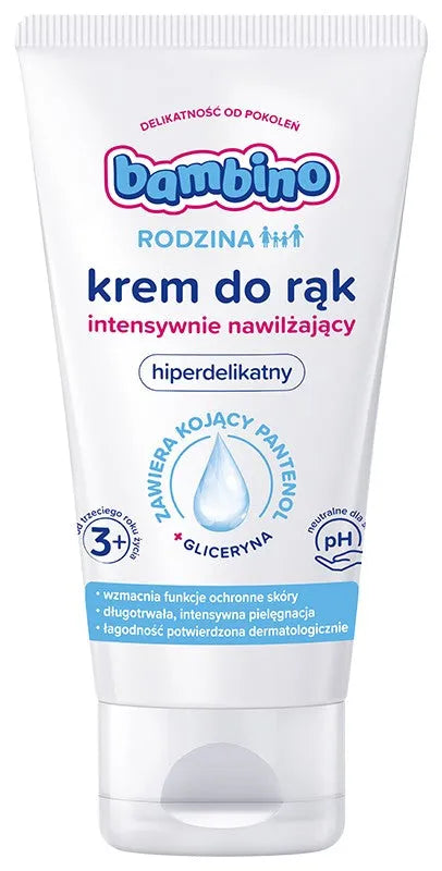 Bambino Family Intensive moisturizing hand cream 75ml - Vaikui ir mamai