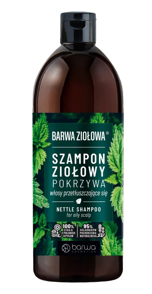 BARWA Herbal Nettle šampūnas riebiems plaukams - 480ml - Kosmetika