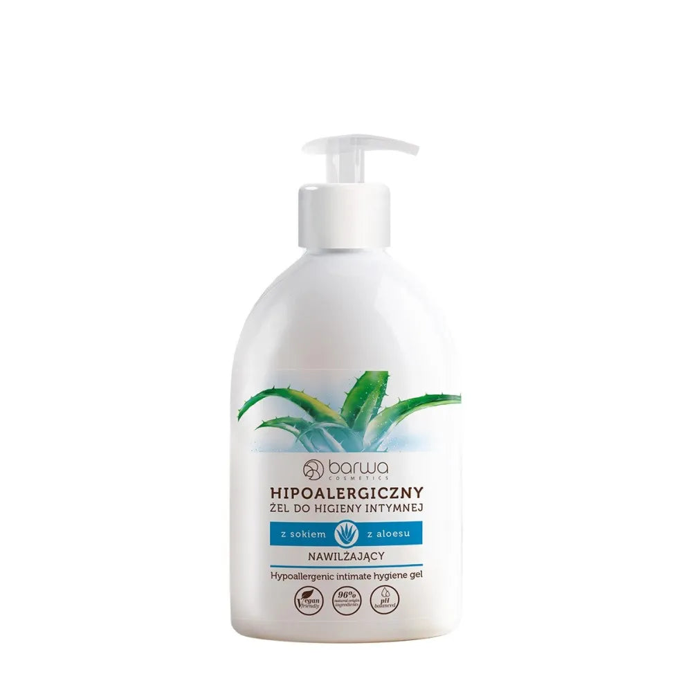 BARWA hipoalerginis intymios higienos gelis drėkinantis - su alavijo sultimis 500ml - Kosmetika