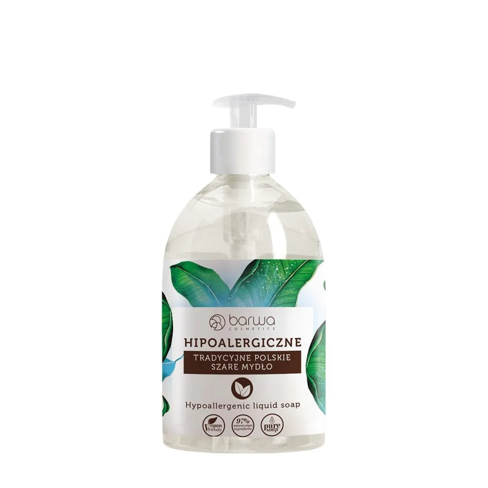 BARWA Hipoalerginis Tradicinis Lenkų Pilkas Skystas Muilas - 500ml - Kosmetika
