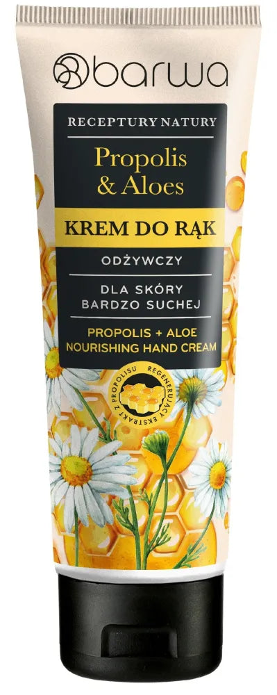 BARWA Nature’s Recipes Nourishing Hand Cream - Propolis & Aloe Vera 100 ml. - Kosmetika