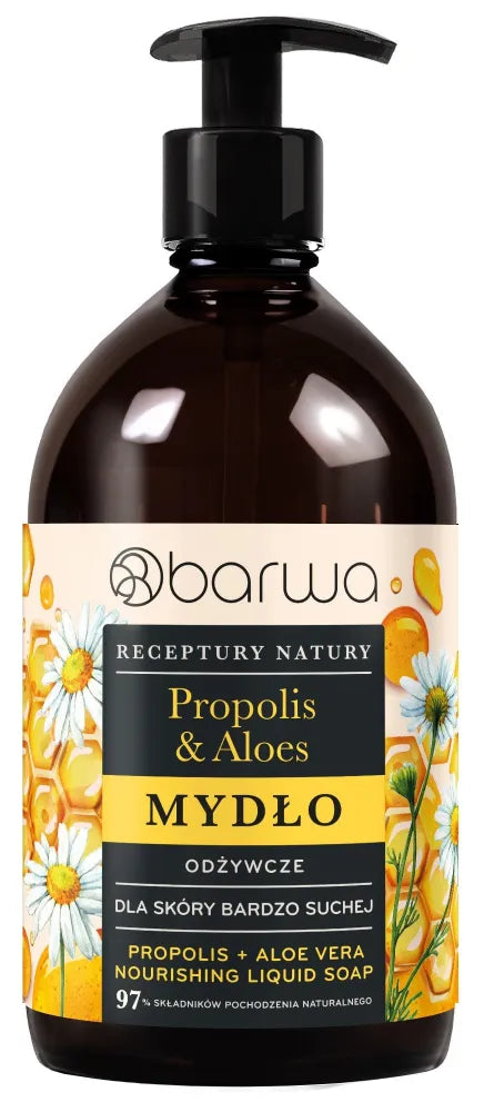 BARWA Nature’s Recipes Nourishing Liquid Soap - Propolis & Aloe Vera - Higiena