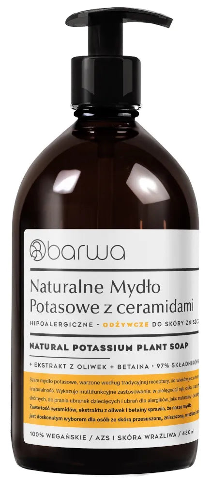 BARWA Potassium nourishing soap 480 ml - Kosmetika