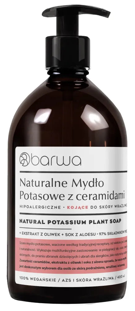 BARWA Soothing potassium soap 480 ml - Kosmetika