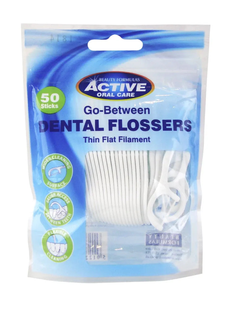 Beauty Formulas Active Oral Care Dantų siūlai 50vnt - Kosmetika