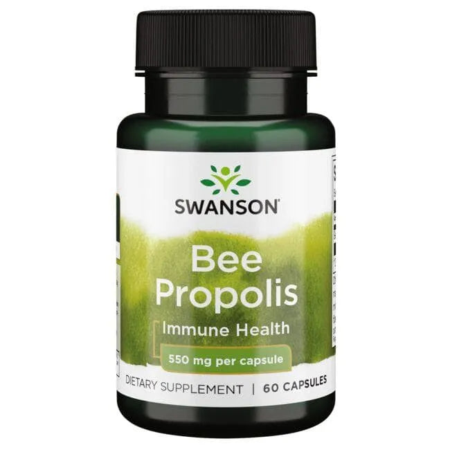 Bee Propolis - Bičių - 550 mg - N60 - Swanson - Papildai