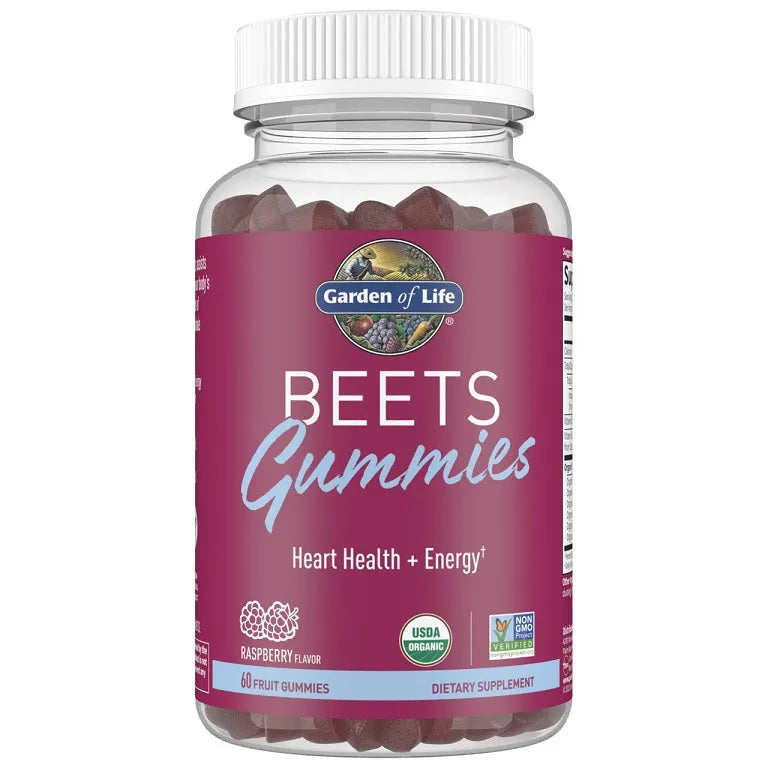 Beets Gummies Raspberry - 60 - Garden of Life - Papildai