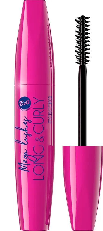 BELL Mega Lashes Ilgi ir Garbanoti Blakstienų Tušas - juoda spalva 10 g - Kosmetika