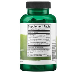 Berberine Complex - N90 - Berberinas su cinamonu gymnema ir ožragėmis - Swanson - Papildai