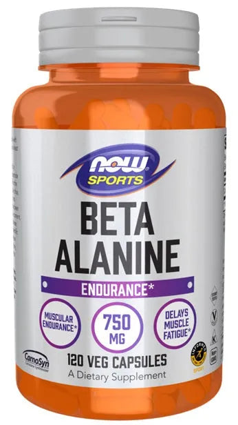 Beta-Alanine 750mg - 120 caps - NOW Foods - Papildai