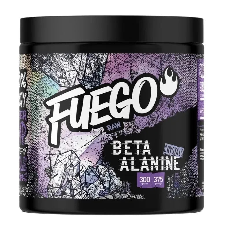 Beta Alanine Crystals Raw - 300g - Fuego - Sporto papildai