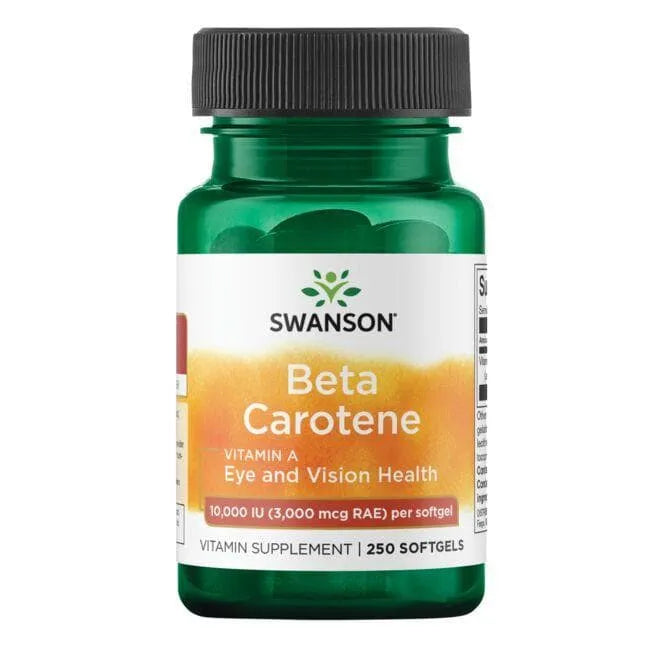 Beta Carotene - 10000 IU - N250 - karotinas - Swanson - Papildai