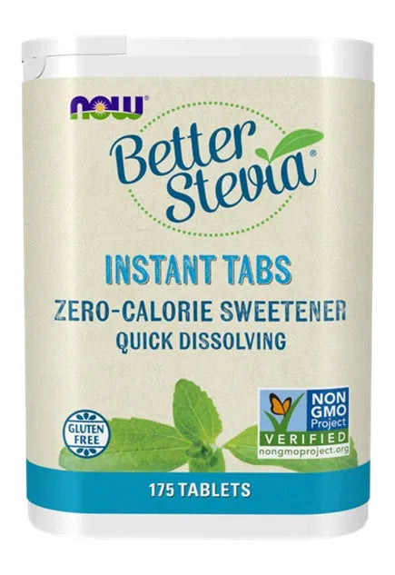 Better Stevia Instant Tabs - 175 - NOW Foods - Papildai