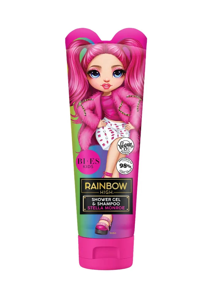 BI-ES Kids dušo gelis ir šampūnas 2in1 Rainbow High - Stella Monroe 240ml - Kosmetika