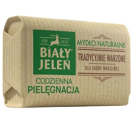 Biały Jeleń Daily Care Natūralus muilas tradiciškai virinamas plytelėje pakuotėje 100g - Kosmetika