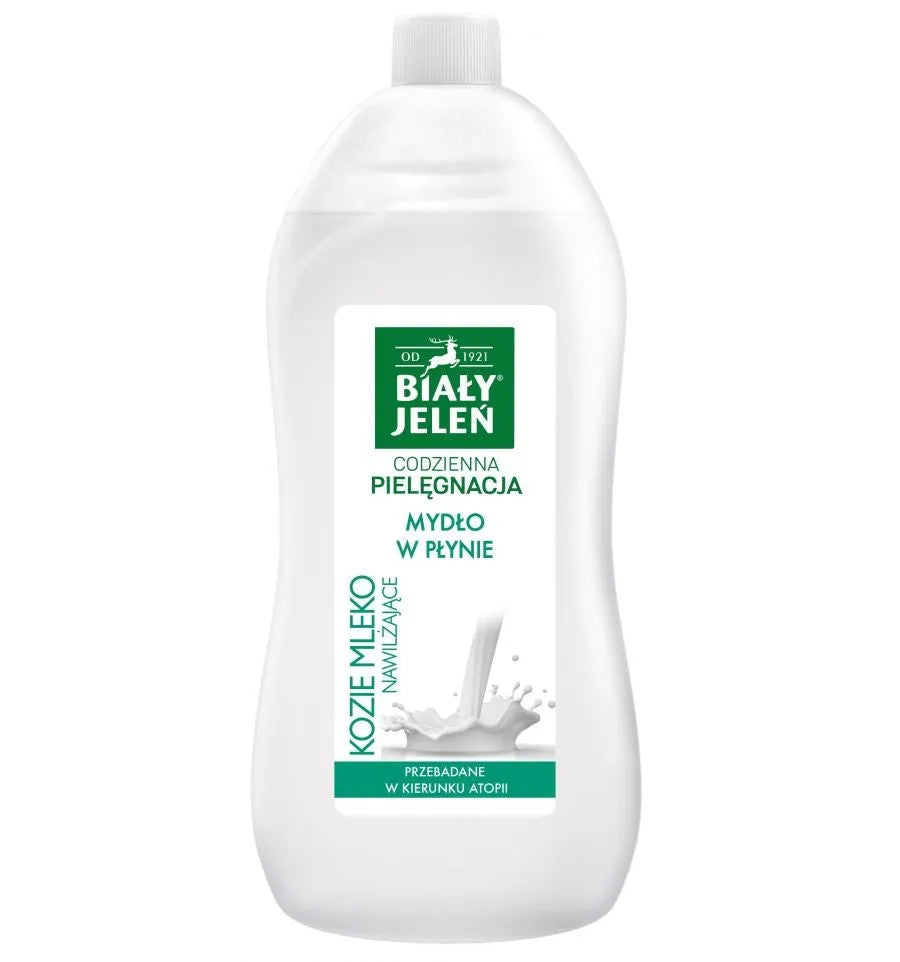 Biały Jeleń Hypoallergenic liquid soap Goat’s milk - 1L tiekimas - Kosmetika
