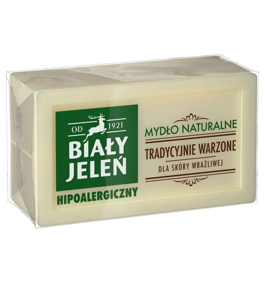 Biały Jeleń Natūralus hipoalerginis muilas tradiciškai virti 150g - Kosmetika