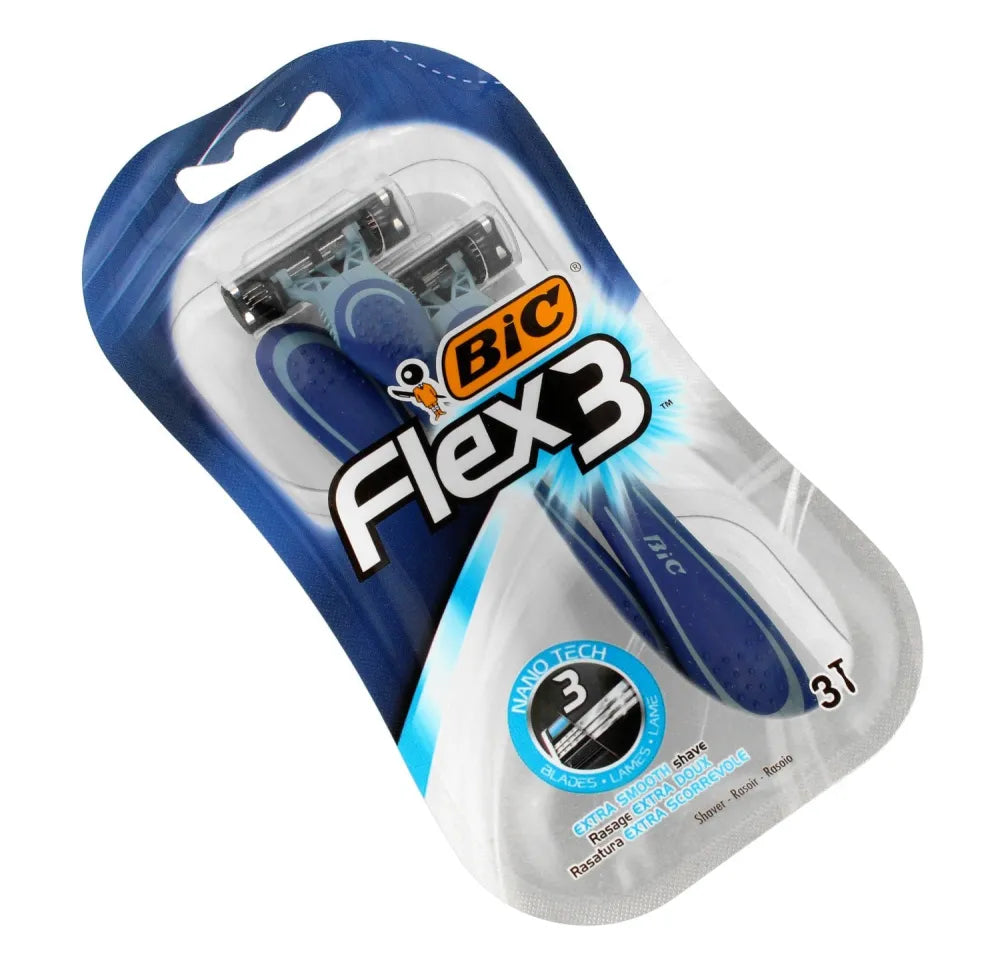 BIC Comfort 3 Flex skustukas Blister 1op.-3vnt. - Kosmetika