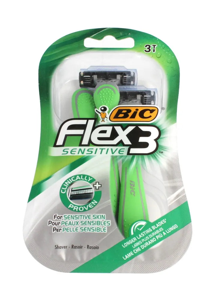 Bic Flex 3 Sensitive skustukas 1 pakuotė - vnt. - Kosmetika