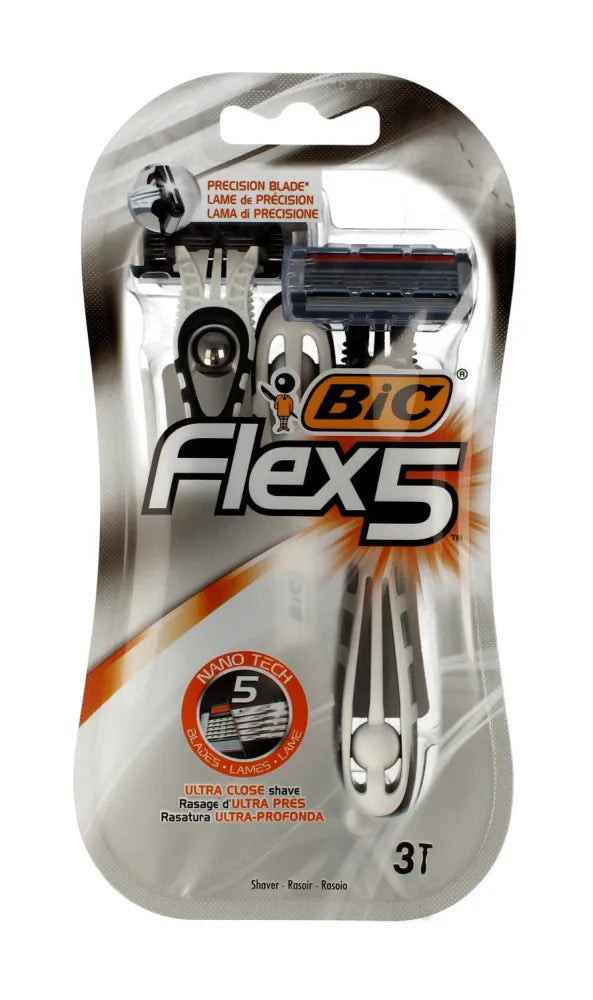 Bic Flex 5 skustuvai 1 pakuotė - 3 vnt. - Kosmetika