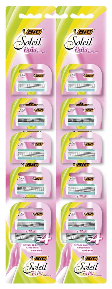 Bic Soleil Bella Colours skutimosi peilis 1 pakuotė - 10 vnt. - Kosmetika