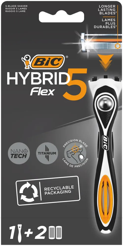 Bic System Hybrid Flex 5 Skustuvas Pakuotėje 1 vnt. - Kosmetika