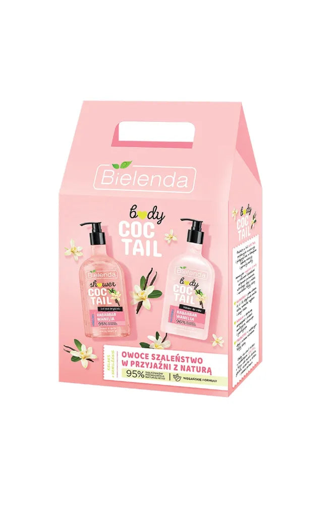Bielenda Body Coctail dovanų rinkinys (Kūno balzamas 400ml + Dušo gelis 400ml) - Kosmetika
