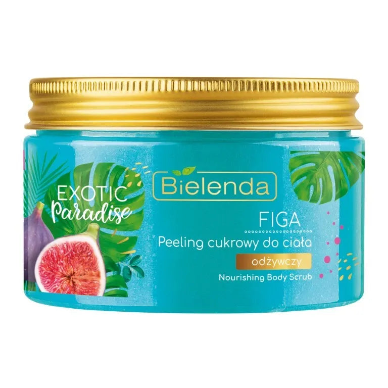 Bielenda Exotic Paradise Maitinantis cukraus kūno šveitiklis Fig 350ml - Kosmetika