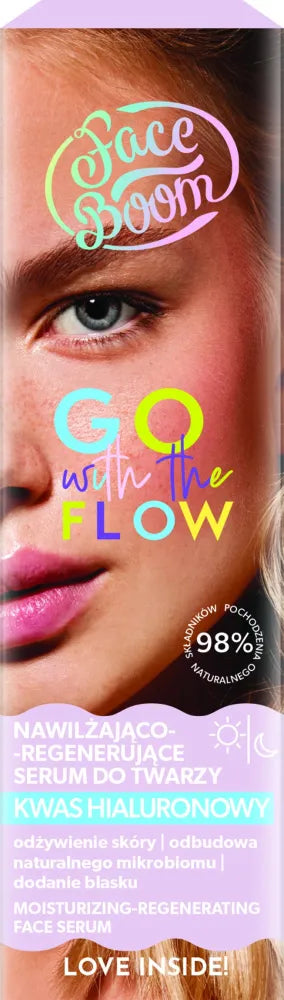 BIELENDA FaceBoom Go With The Flow Hydrating and regenerating face serum Hyaluronic acid 25 ml - Kosmetika