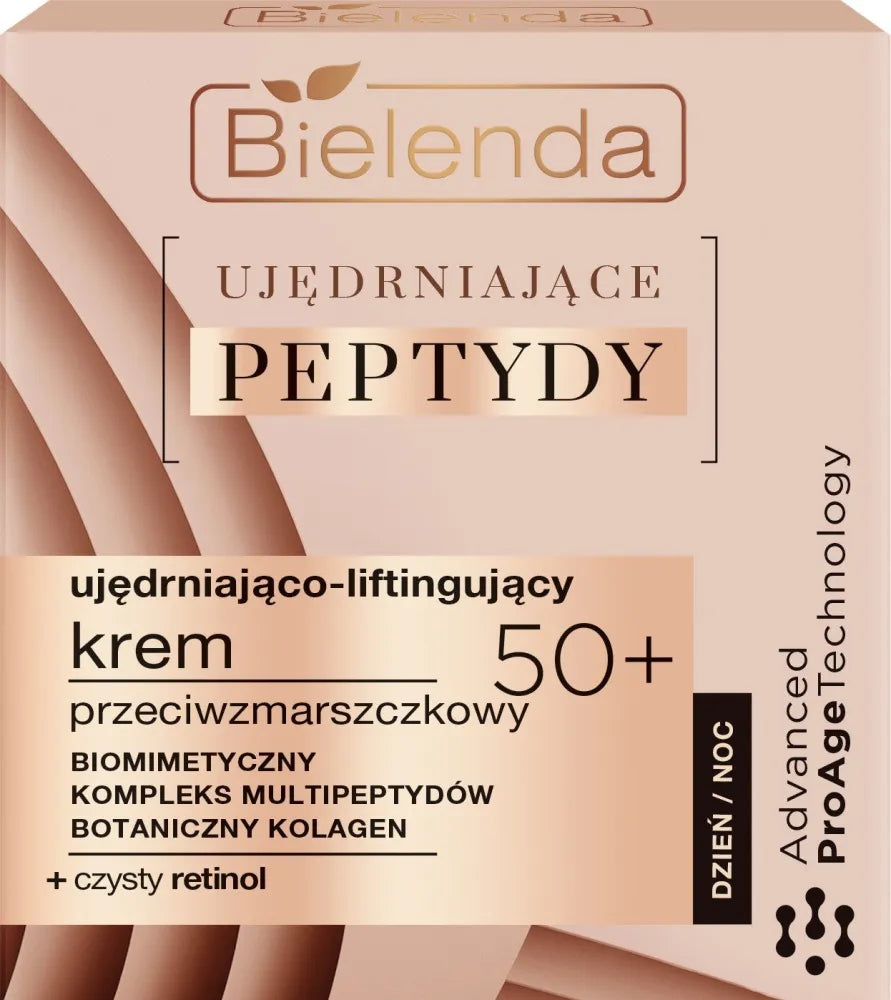 Bielenda Firming Peptides 50+ Stangrinantis-Keliamasis Anti-Raukšlių Kremas Dienai ir Nakčiai 50ml - Kosmetika