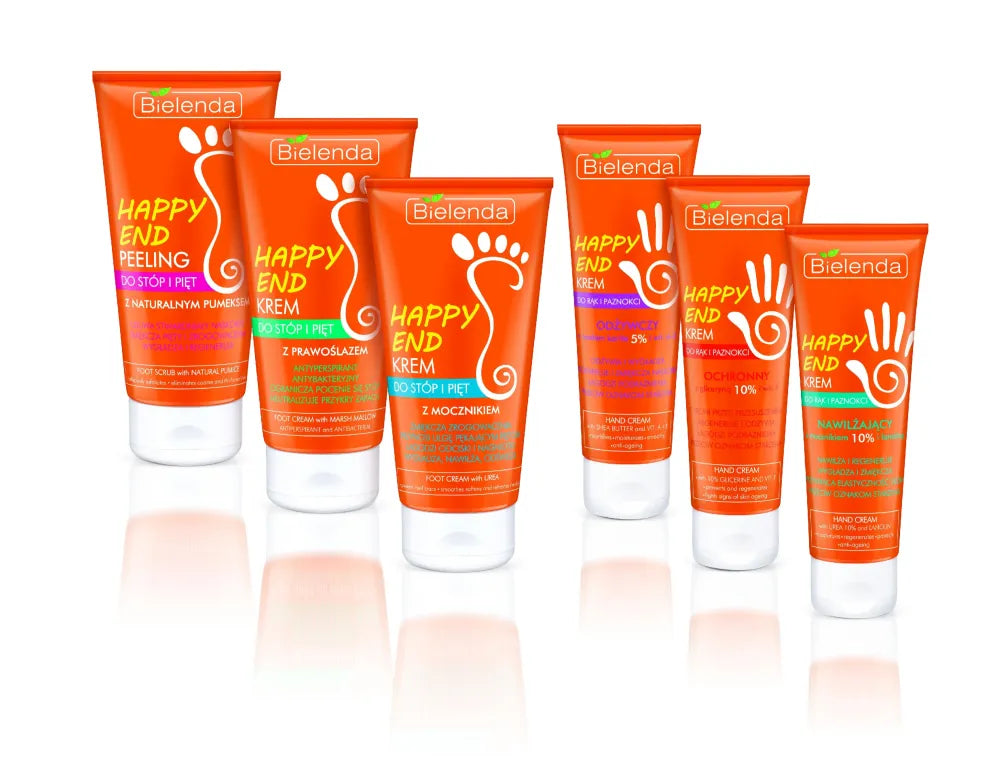 Bielenda Happy End Minkštinantis kulno ir pėdų kremas su urea 125ml - Kosmetika