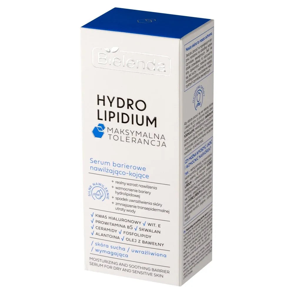 BIELENDA Hydro Lipidum Drėkinantis ir raminantis barjero serumas - sausai jautriai odai 30ml - Kosmetika