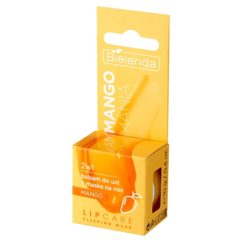BIELENDA Lip Care Lūpų balzamas + Naktinė kaukė 2in1 Mango Mania 10g - Kosmetika