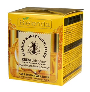 Bielenda Manuka Honey Nutri Elixir Maitinantis ir drėkinantis kremas dienai nakčiai 50ml - Kosmetika