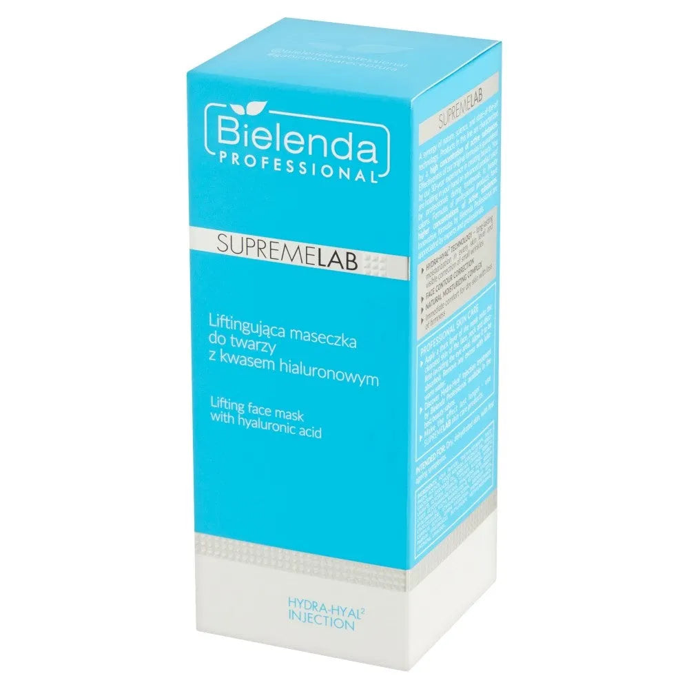 BIELENDA PROFESSIONAL Supremelab Hydra-Hyal2 Injection Lifting veido kaukė su hialurono rūgštimi 70 ml - Kosmetika